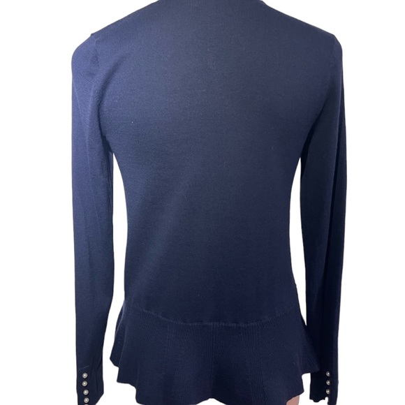 Lilly Pulitzer long sleeve navy cardigan with pearl buttons. Size XS - Picture 2 of 9